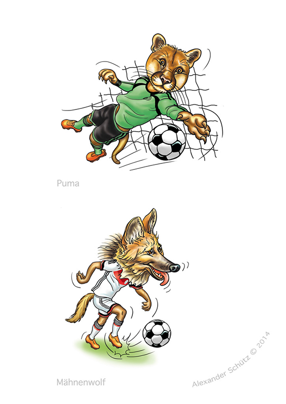 a.schuetz-illustr-puma+mähnenwolf